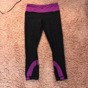 Black and Purple Lululemon Leggings